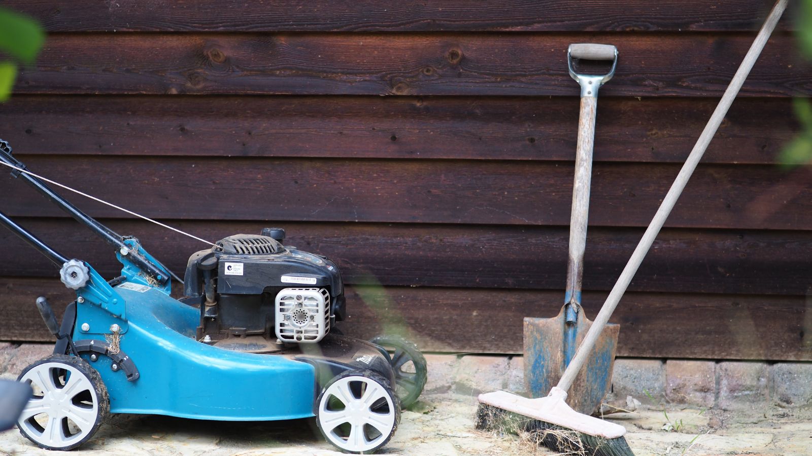 lawn mower and other gardening tools